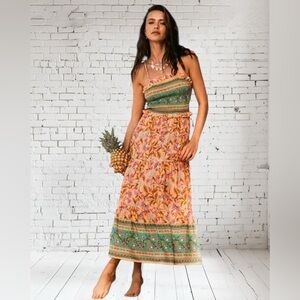 CupShe Floral Boho Maxi Dress Small NWT | Festival Ready Flowy Boho Style